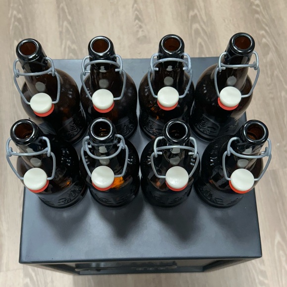 Vintage Grolsch Amber Brown Beer Bottles with SwingTop Lids Excellent Condition - Picture 7 of 8